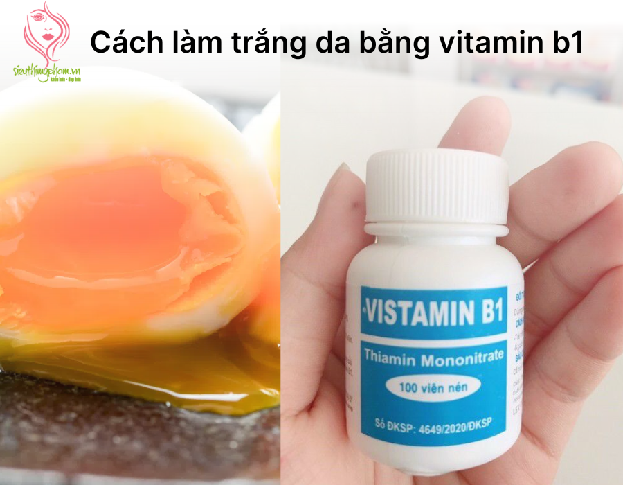 cách làm trắng da vitamin b1